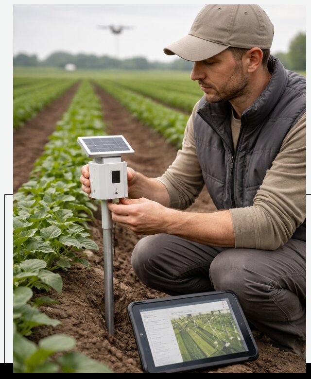 IoT мониторинг сельскохозяйственных полей и контроля в Коврове