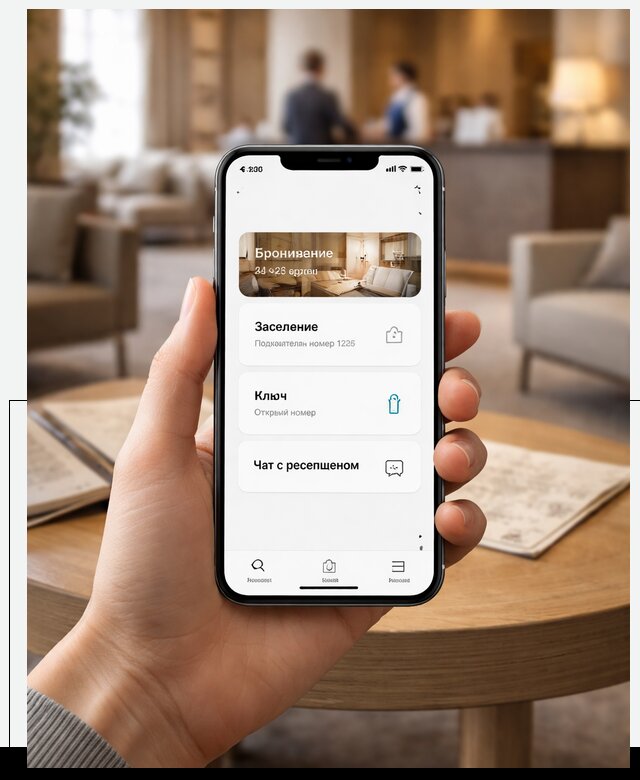 Мобильное приложение для гостей отеля в Коврове, управление сервисом